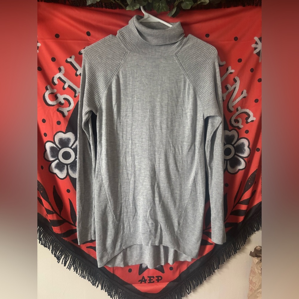 Apt. 9 Light Gray Ribbed Sweater
